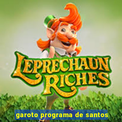 garoto programa de santos